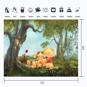 winnie the pooh baby shower backdrop